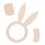 20 Serviettenhalter Hase Holzfarben 3