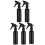 5 Unidades 250 Ml Aluminio Recargables Negro 7