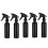5 Unidades 250 Ml Aluminio Recargables Negro 6