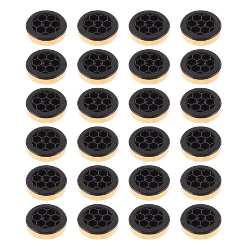 24Stk Verstärker Gummifüße Golden & 1