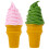 2 Modellabile A Forma Gelato Realistico 3