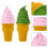 2 Modellabile A Forma Gelato Realistico 5
