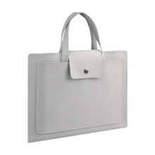 Business Briefcase Waterproof Laptop Bag 13/14 Inch Gray Travel Notebook Case