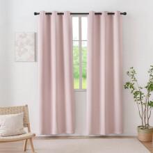 (Pink, 40inch*84inch) Solid Color Curtain, 2 Counts Multi-size Minimalist Modern Blackout Curtains, Decoration Curtain for Living Room Bedroom