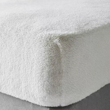 (Ivory, Small Double) Super Soft Teddy Bear Fur Sherpa Cuddly Fleece Fitted Sheet Bedding Bed Linen
