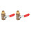 2Pcs Ball Ventil 1/4 2 Punkte Multilayer Silikon 1