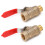 2Pcs Ball Ventil 1/4 2 Punkte Multilayer Silikon 7