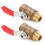 2Pcs Ball Ventil 1/4 2 Punkte Multilayer Silikon 8