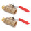 2Pcs Ball Ventil 1/4 2 Punkte Multilayer Silikon 9