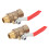 2Pcs Ball Ventil 1/4 2 Punkte Multilayer Silikon 2