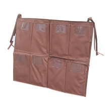 Cleaning Cart Bag Trash Collection For Hotel, Large Capacity 8 Pockets, Easy To Install Cleaning Supply Storage Box