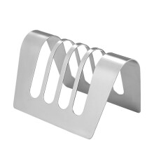Toast Rack 4-Slice Bread Holder Stainless Steel Bread Loaf Stand Cooling Grid