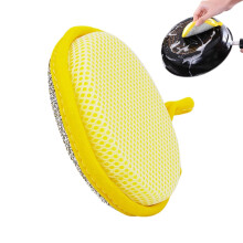 Non-Scratch Scrub Sponges Double-Sided Round Dish Washing Sponges For Dishes Pots Absorbent Kitchen Cleaning