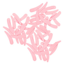 200Pcs Compact Pink Makeup Spoons Plastic Spatulas for Beauty Care