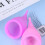 2 Pezzi Coppetta Mestruale in Silicone 30Ml (Rosa Viola, L) 11