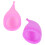 2 Pezzi Coppetta Mestruale in Silicone 30Ml (Rosa Viola, L) 10
