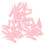 200Pcs Compact Pink Makeup Spoons Plastic Spatulas for Beauty Care 2