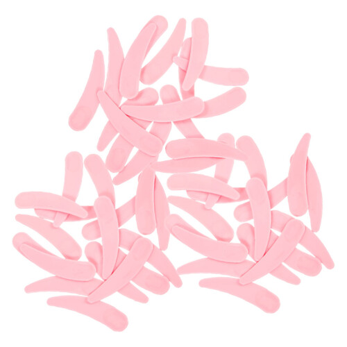 200Pcs Compact Pink Makeup Spoons Plastic Spatulas for Beauty Care 1
