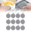 Silver Grey Wire Dishwashing Cloths For Kitchen Utensils Cleaning 12 Pack 1