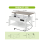 Lift Top Coffee Table Multi-Color LED Lighting With 2-Tier Storage 5