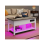 Lift Top Coffee Table Multi-Color LED Lighting With 2-Tier Storage 9
