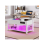 Lift Top Coffee Table Multi-Color LED Lighting With 2-Tier Storage 1