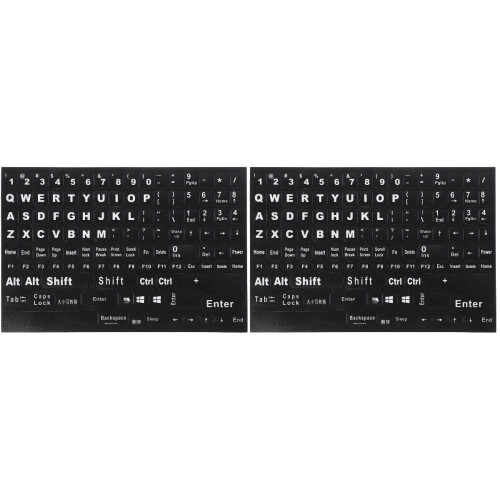 2 Hojas Pegatina Para Universal Letras En Inglés 1