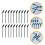 50 Pièces Brosses À Cils Et Sourcils Pour 7