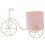1Tischdeko Eisen Fahrrad Halter Rosa 6