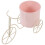 1Tischdeko Eisen Fahrrad Halter Rosa 8