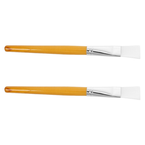 Spazzola Per Maschera In Legno, Applicatore 2 Pezzi