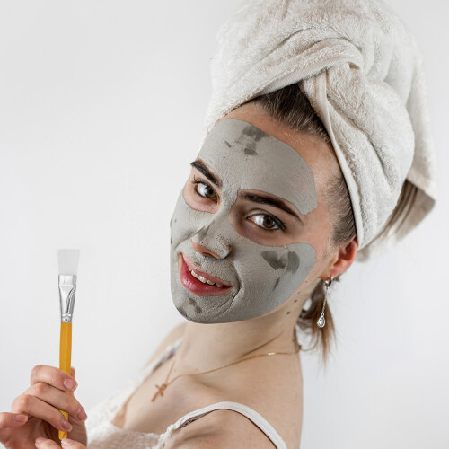 Spazzola Per Maschera In Legno, Applicatore 2 Pezzi 2