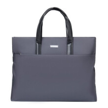 Shoulder Bag Men Lightweight Business Bag Large Capacity 15-Inch Computer Briefcase Grey A