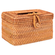 Geweven Hout Tissue Box, Geschikt Voor Badkamer En Bureau