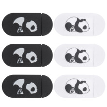 6 Pezzi Cover Panda Copriwebcam Scorrevole Protezione Privacy