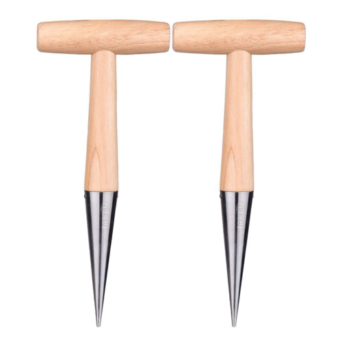 2 Pezzi Dibbers In Legno Per Giardinaggio 2