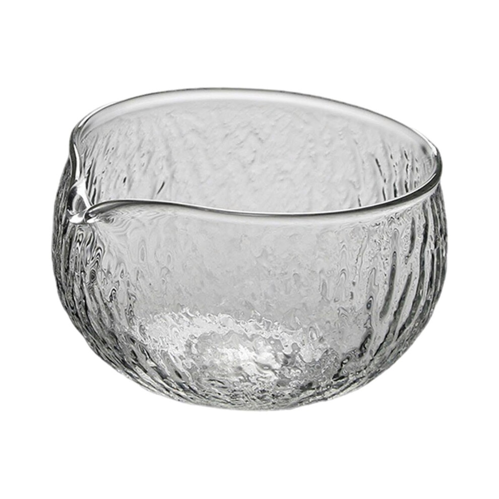 Matcha Bowl Transparent Handmade Glass For Whisking Matcha Hammered Texture Tea Ceremony Japanese Preparation Style A-image-OPC-PMCR2SK-NEW
