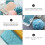 Body Bath Scrubbers Exfoliating Shower Towel Back Bathkit With Sponge 10