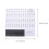 Sticker Piano Durable Transparent Pour Clavier Et Orgue Noir 2