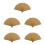 5 Pezzi Ventaglio In Bamboo Pieghevole Per 8