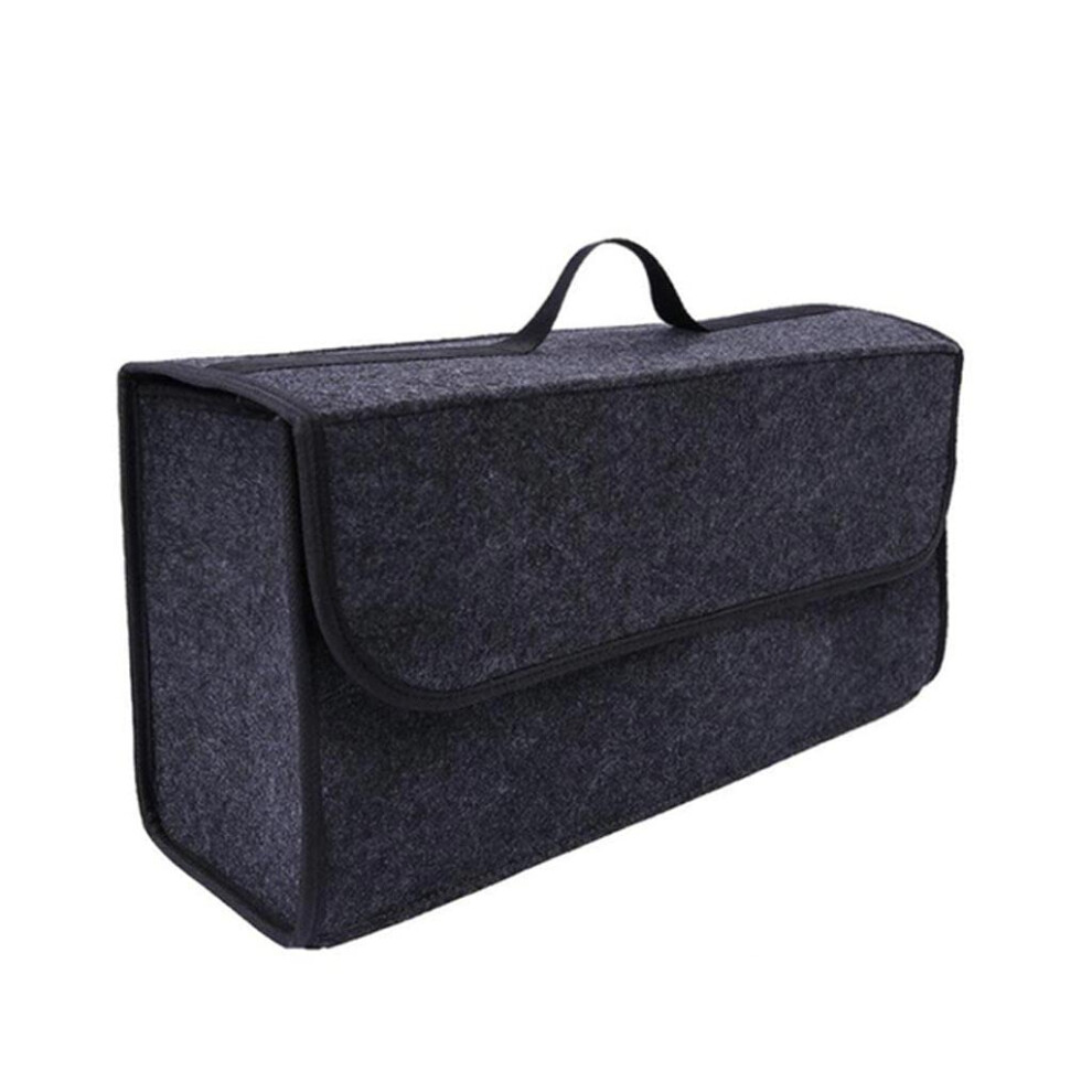 Portable Felt Cloth Car Trunk Organizer, Multi-Pocket Storage, Compact Size, Fits Most Cars 9393856539499