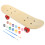 1 set diy skateboard deck graffiti, onafgewerkt met pigmenten 9