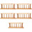 5 Pièces Porte-Tubes En Bois 6 Trous 9