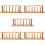5 Pièces Porte-Tubes En Bois 6 Trous 10