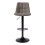 2 Nova Bar Stools Smoke Grey Faux Leather 5