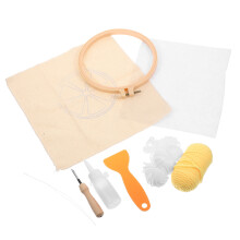 set punch needle krukjesdoekje kit borduurkopmat materiaal