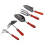 1Set Durable Garden Rake Hoe Set Ergonomic Handle for Home Use 1