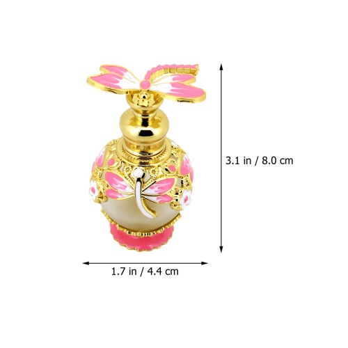 2 Pezzi Bottiglie Per Profumo Con Decorazioni Tavolo 2