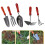 1Set Durable Garden Rake Hoe Set Ergonomic Handle for Home Use 3