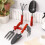 1Set Durable Garden Rake Hoe Set Ergonomic Handle for Home Use 5